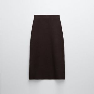 ZARA KNIT MIDI SKIRT NWT SIZE‎ M